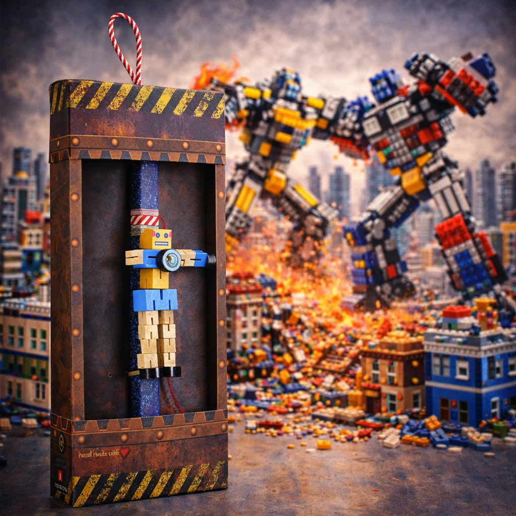 Λαμπάδα Τρανσφόρμερ μικρός - Μπλε